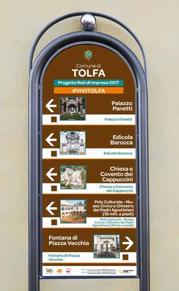 SEGNALETICA TURISTICA INTERATTIVA Impianto di segnaletica per indicazione dei Monumenti - Modello 2017 Impianto portasegnaletica ad arco per centro storico con QrCode, indicazioni in doppia lingua e