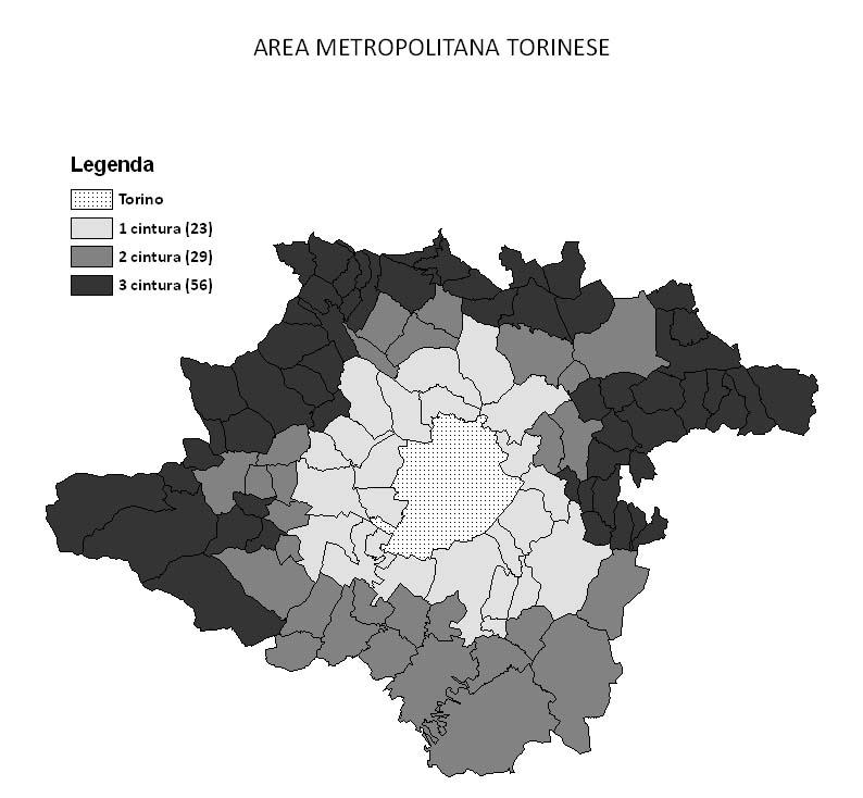 6. L Area Metropolitana di Torino Dopo avere delineato un quadro generale delle tendenze evolutive dei processi di urbanizzazione che si osservano nel quadro regionale, può essere utile soffermarsi