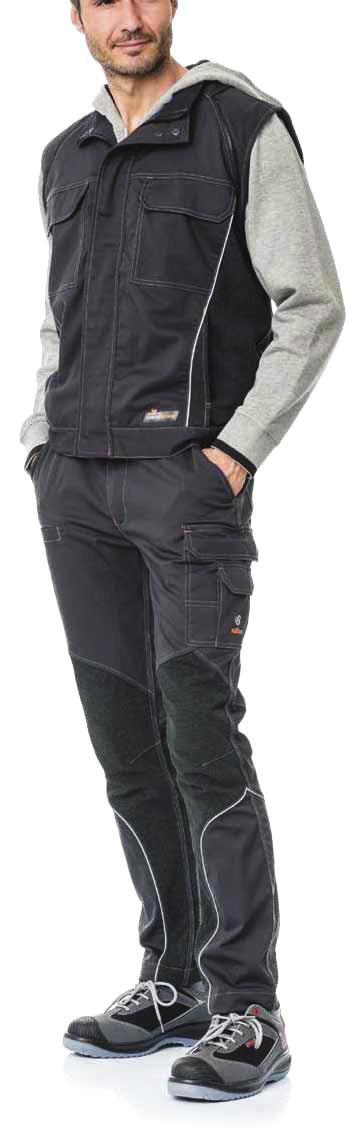 detachable sleeves adjustable waist reflective piping covered zipper
