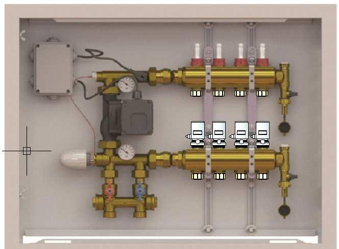 SCHEMA DI DISTRIBUZIONE PANNELLI RADIANTI A SECCO NEL SISTEMA A PUNTO FISSO Il istema a punto fisso riuarda solo il riscaldamento degli ambienti a bassa temperatura con una