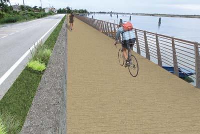 [focus] Figura 6. La nuova pista ciclabile lungo Canale Pordelio (da realizzare).