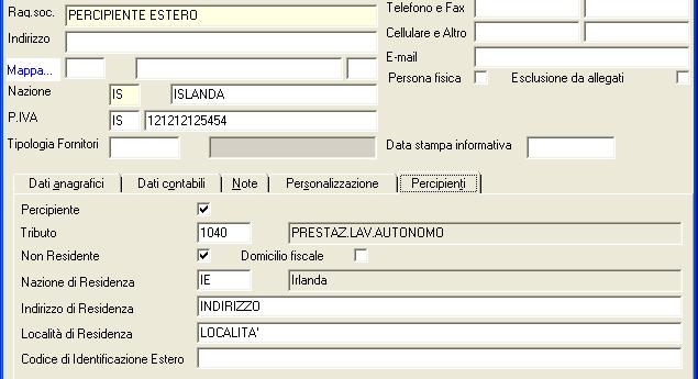 In fase di ripresa verrà segnalata l assenza della provincia (campo obbligatorio) da un file.