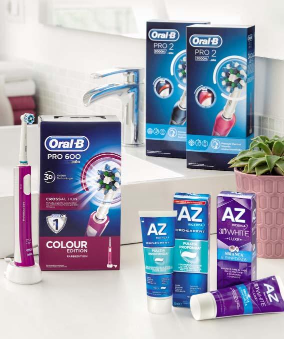 Igiene orale SPAZZOLINO ELETTRICO ORAL B pro 600 o 2000 49,90 DENTIFRICIO AZ pro-expert