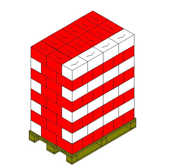 PALLETTIZZAZIONE PALLETIZATION Tipo Cartoni per strato Strati per pallet Cartoni per pallet Peso netto pallet Altezza del pallet Type Cartons per layer Layers per pallet Cartons per pallet Pallet net