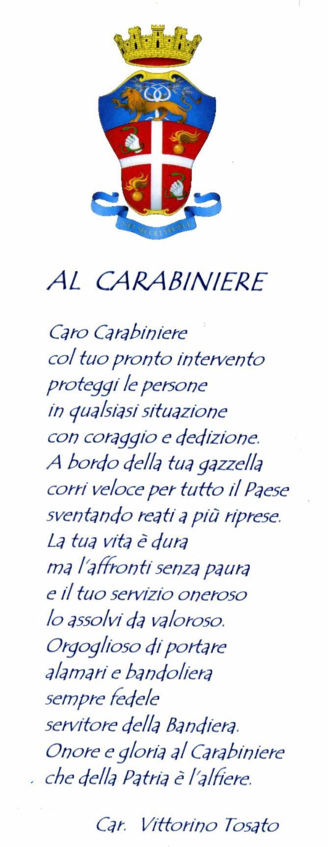 L ANGOLO DELLA POESIA Pubblichiamo con piacere le due poesie del Car. Aus.