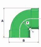 Dimensionale Caratteristiche tecniche Dimensioni UoM Tubo ovale A 107 B 118 r 37 Curva 90 orizzontale Dimensioni esterne 14 50 11 102x50 Curva a 90