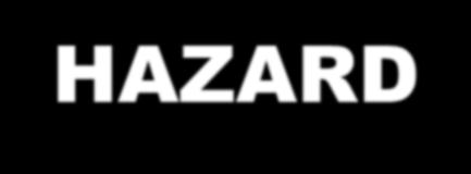 International Programme on Chemical Safety (WHO) HAZARD Inherent property of an agent or situation having the potential to cause adverse effects when an organism, system or (sub)population is exposed