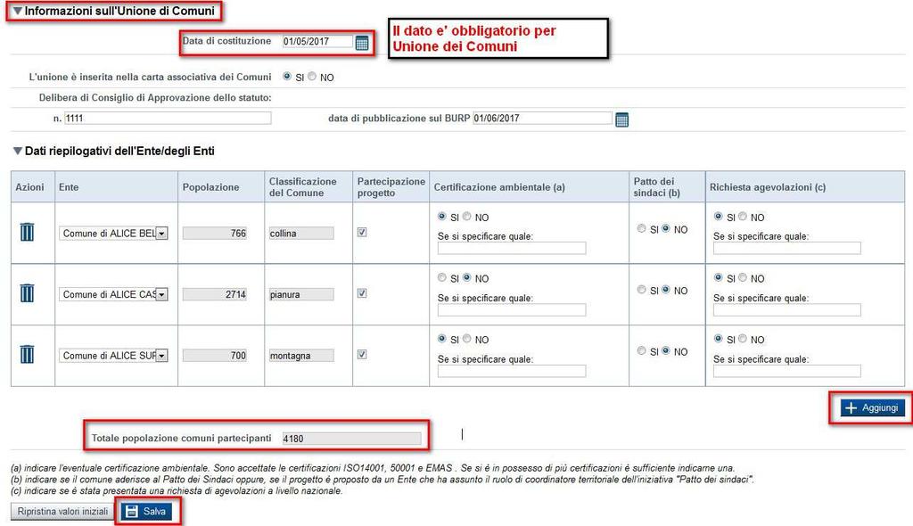 Dati Ente/Impresa 1- Informazioni sull