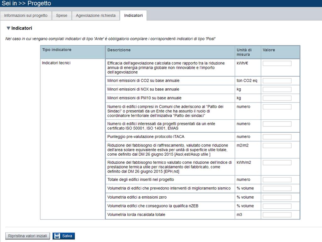 Progetto- Indicatori- Riportare i dati del foglio riepilogo della scheda riepilogativa.xls (allegato2.