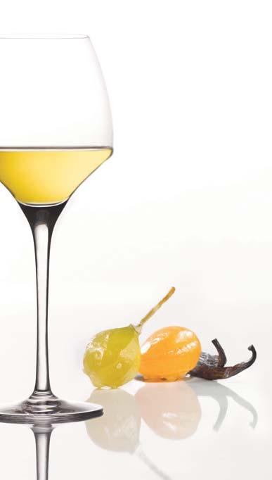Vini bianchi freschi Vini bianchi maturi Vini bianchi morbidi o liquorosi Freschezza, complessità aromatica, lunghezza in bocca. Complessità aromatiche attraverso l apporto di delicate note boisé.