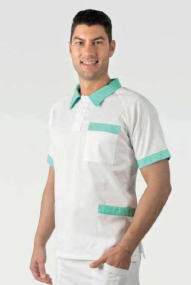 CASACCA UNISEX COLLO A POLO CON BORDI