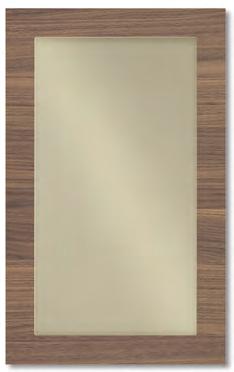 1331b) telaio noce canaletto con vetro bronzo (opz.1331z) canaletto walnut frame with bronze glass (opt.