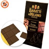 Tavoletta di Cioccolato Extra Fondente 70% con Cristalli di Menta Baratti & Milano gr.