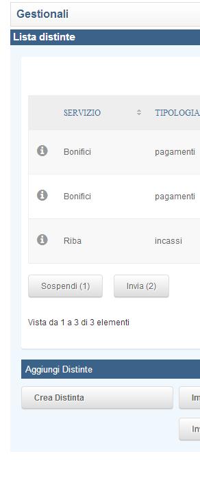 4 - Invio delle distinte Al termine dell inserimento delle distinte, puoi tornare alla lista delle distinte per avere una visione d insieme.