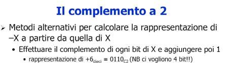 successioni di n bit, per rappresentare il numero x,