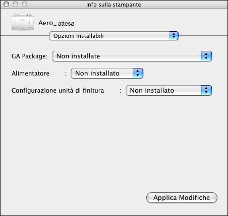 INTRODUZIONE 15 Aggiornamento dello stato su Mac OS Utilizzare la seguente procedura per aggiornare lo stato di Graphic Arts Package su computer Mac OS X.