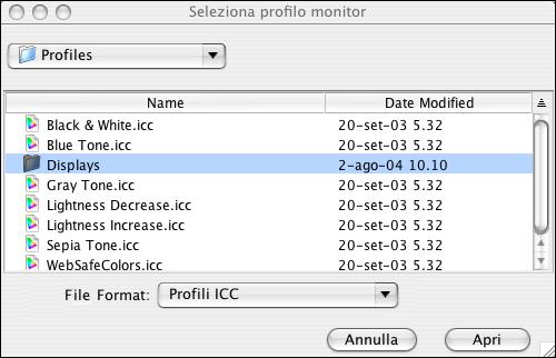 MODIFICA DEL PUNTO DI BIANCO PER LA SIMULAZIONE DELLA CARTA 23 PER MODIFICARE I VALORI DEL PUNTO DI BIANCO PER LA SIMULAZIONE DELLA CARTA 1 Selezionare l opzione Compensazione monitor nella finestra