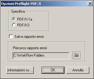 FILTRI DI HOT FOLDERS 96 Uso del filtro Da PDF a PS Il filtro Da PDF a PS accetta i file PDF e i file di destinazione PostScript. NOTA: Questo filtro converte tutti i file in file PostScript Level 3.