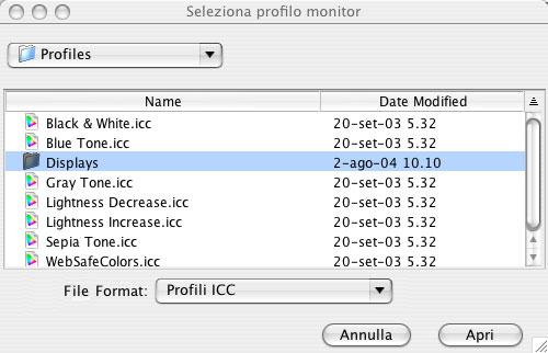 MODIFICA DEL PUNTO DI BIANCO PER LA SIMULAZIONE DELLA CARTA 21 PER MODIFICARE I VALORI DEL PUNTO DI BIANCO PER LA SIMULAZIONE DELLA CARTA 1 Selezionare l opzione Compensazione monitor nella finestra