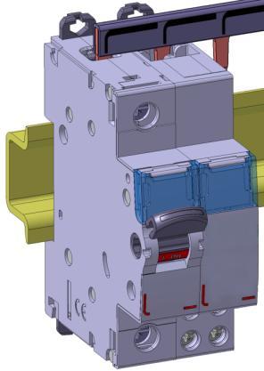 trifase nella parte superiore del modulo.