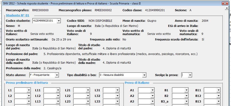 Il computer, con un tempo variabile in ragione del tipo di connessione alla rete internet 7, propone una maschera come quella mostrata in figura 14.