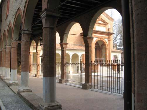 Cosa rimane dell antico ospedale All intervento di Pietrobono Brasavola del 1444-45 appartengono il portale di ingresso alla cosiddetta prima sala dell Ospedale, la bella cornice sommitale della