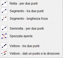 Comandi Inserimento formule o comandi Barra