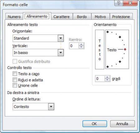 Formattazione dei dati (2) Se proviamo a digitare 123,45 in una cella e