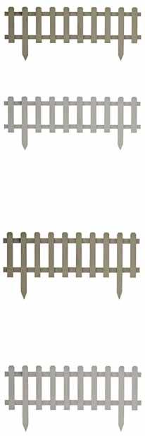 Espositore Twig mini recinzioni colorate completo 8 06696 932558 4398/2 Mini recinzione bassa grigio 30x5 cm Distinta espositore 93255V Espositore vuoto mini