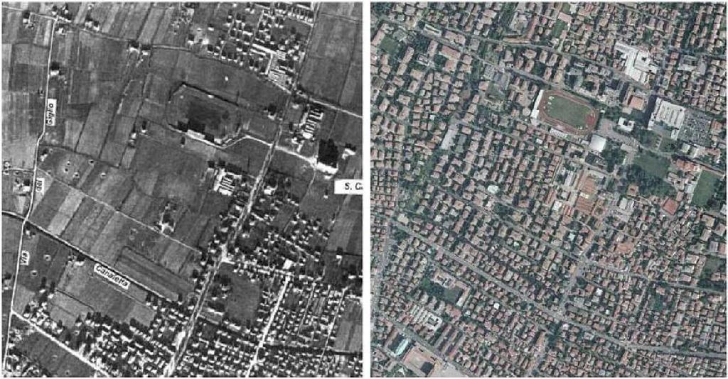 URBANIZZAZIONE CRESCENTE Estensione de,ll'u1rbanizzazione nel quartiere Arcella