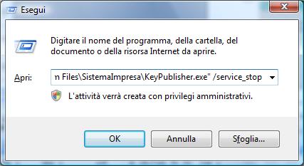 13. Di seguito partirà in automatico il programma di aggiornamento del tracciato del database.