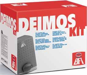 0 Deimos Kit Operatore elettromeccanico ad uso intensivo 0 V per ante fino a 00 Kg Fine corsa a molla elettromeccanico Centrale di comando (ALPHA) con ricevente incorporata DEIMOS KIT R 0000 Prezzo (