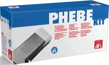 Phebe N kit Operatore elettromeccanico irreversibile V ad uso residenziale per porte basculanti fino a m (0 m con due operatori) Finecorsa elettrici incorporati; sistema antischiacciamento,