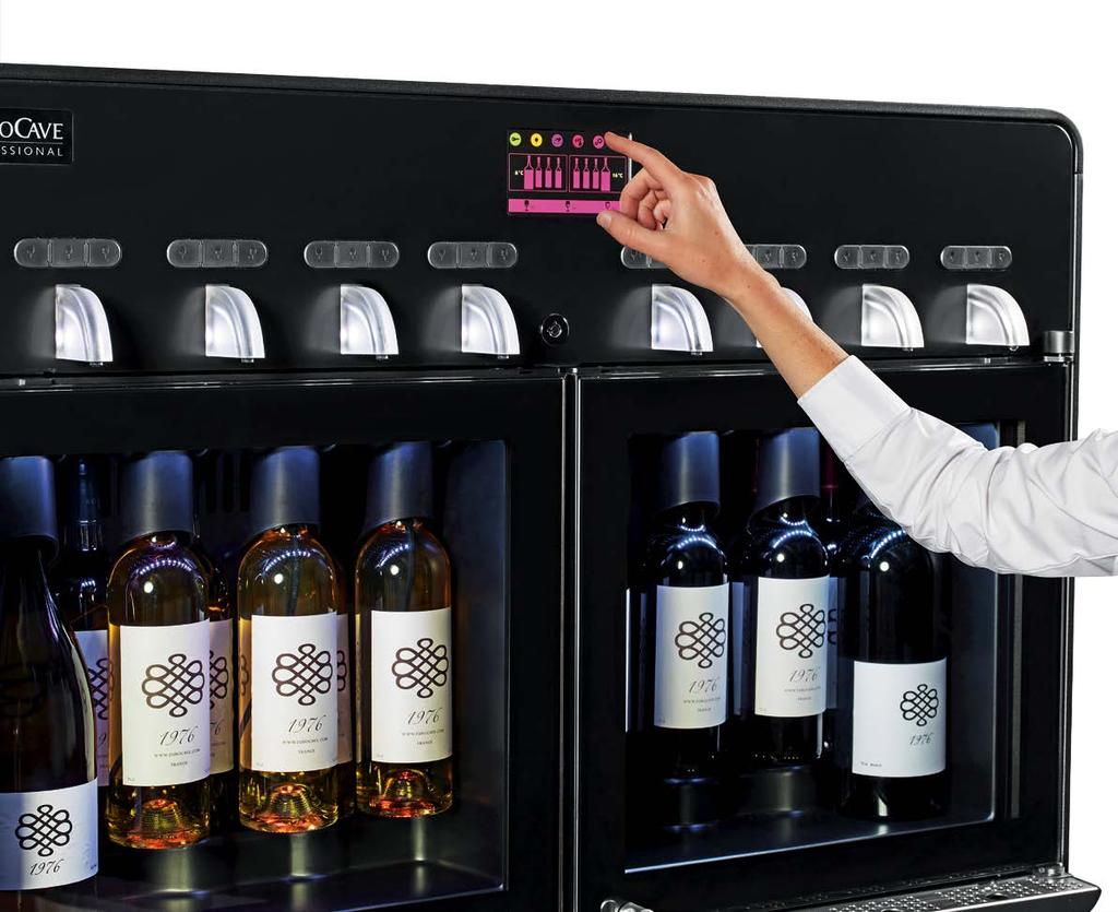 design unico! Monitoraggio del fatturato Le statistiche di vendita del vino al calice possono essere consultate sul prodotto.
