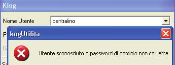 In questa fase di configurazione la password inserita non verrà validata dal dominio, quindi sarà possibile inserire una qualunque password.