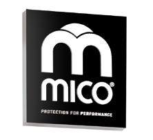 VA 09922 MIco shopper I capi Mico Sport sono certificati da: UNI EN ISO 900:2008 tüv HESSEN - CERt. N. 73 00 27 INSEGNA MICO (Nero o bianco) (xh cm 45 x 55) (xh inch 7.72 x 2.