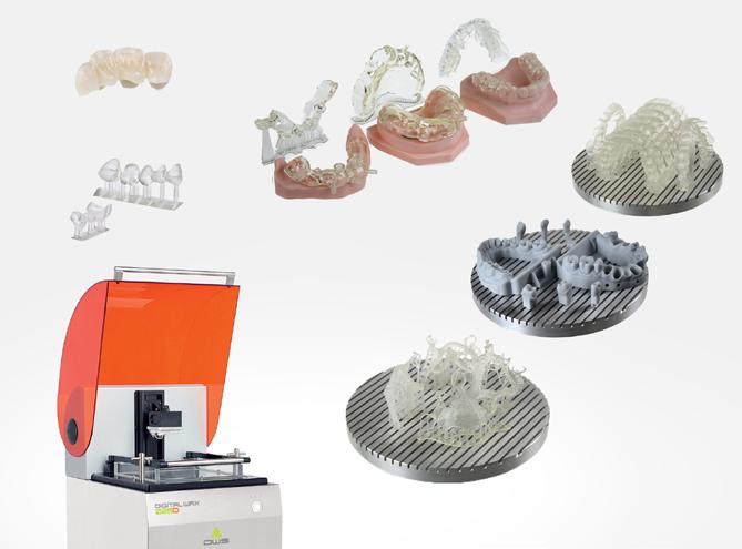 Sistemi digitali per la protesica dentale 10 Lavorazione per addizione Stampanti 3D Laser melting Nella lavorazione per addizione il dispositivo viene realizzato sostanzialmente a strati: dopo aver