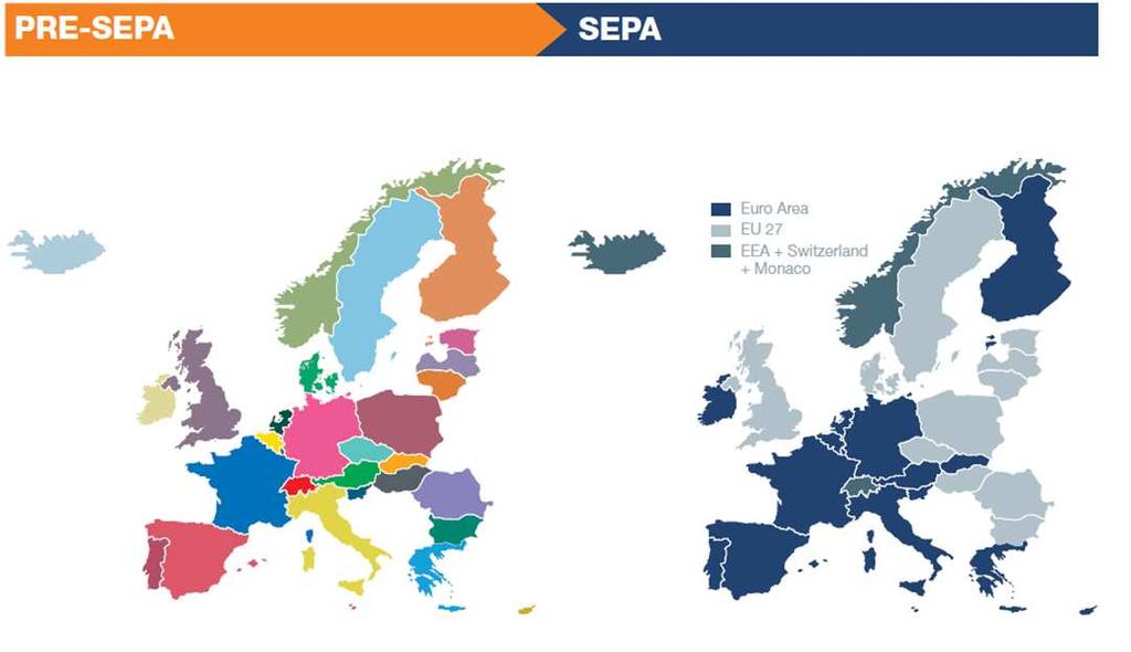 La SEPA La Single Euro Payments Area (SEPA) è un progetto di autoregolamentazione del Sistema Bancario Europeo che si pone l obiettivo di realizzare una situazione nella quale: individui e aziende