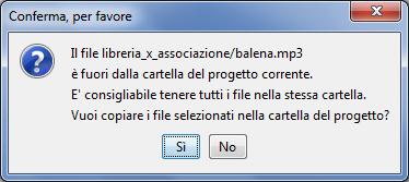 sistema chiede di incorporare tutti