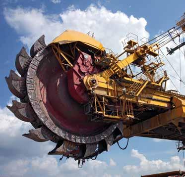 Bucket-wheel excavators Escavatori a tazza UNITEC cylindrical roller bearings for sintering plants, mining, conveyors, vibrating screens, and crushers are provided with sealing in order to withstand