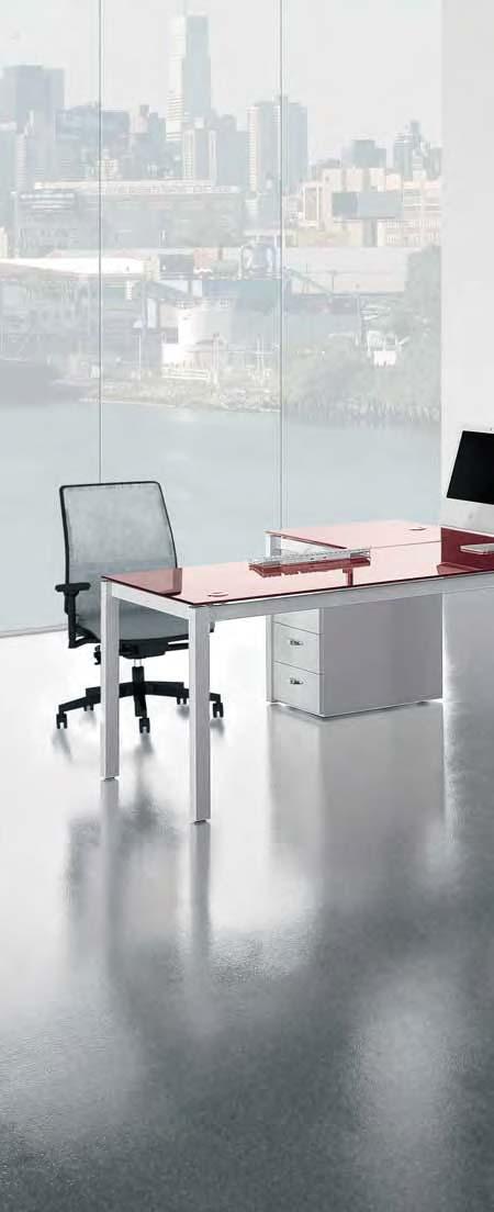 Allows to change the desk top at the desired height, creating ergonomically solutions adaptable to the