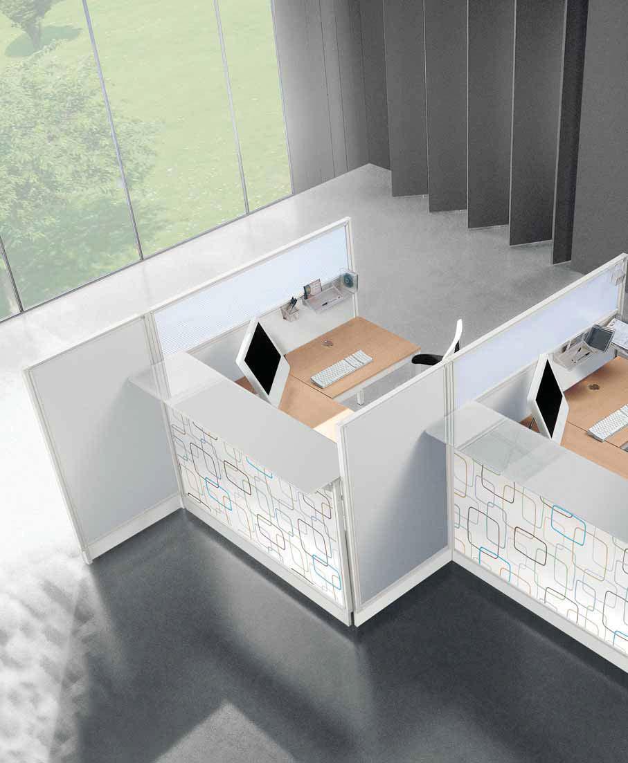 THE MODULAR RECEPTION COUNTER CAN CREATE indefinite