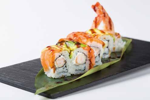 SUNSET ROLL Gambero in tempura,