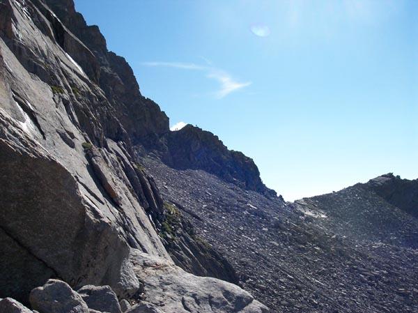 bocchetta di Staffa (l'intaglio in cresta a sinistra)