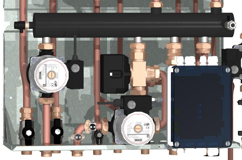 in rame di collegamento KIT TBA-M controllo remoto sonda esterna Kit Z2-Z3: zone ad unica temperatura Per