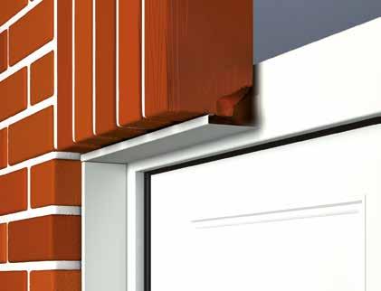Kit coprifili per la copertura sicura di bordi del muro rovinati Fessure poco piacevoli nell architrave e nella zona del varco possono essere coperte facilmente con il coprifili opzionale.