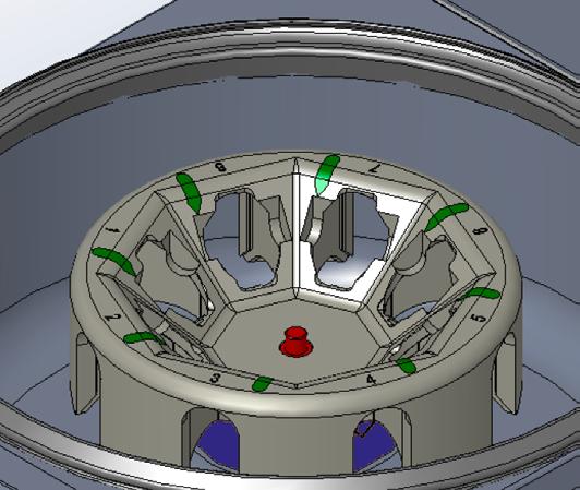 3. Installazione rotore ATTENZIONE Il rotore deve girare liberamente e il dado di blocco rotore deve essere serrato saldamente.