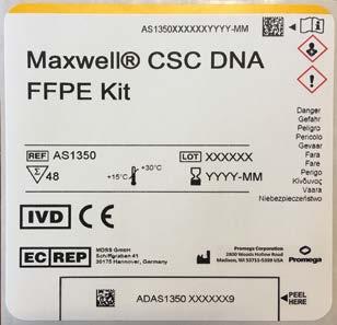 6. Corsa dello strumento (continua) 3. Leggere o digitare il codice a barre del metodo dell etichetta di Maxwell CSC DNA FFPE Kit per selezionare automaticamente il metodo da seguire (figura 3).