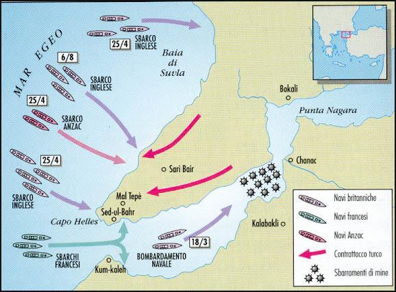 L intervento dell Italia Nel 1915 1915 vittorie tedesche Intervento bulgaro e capitolazione serba Gallipoli A febbraio 1915 i tedeschi riescono a battere nuovamente i russi sui laghi Masuri e,