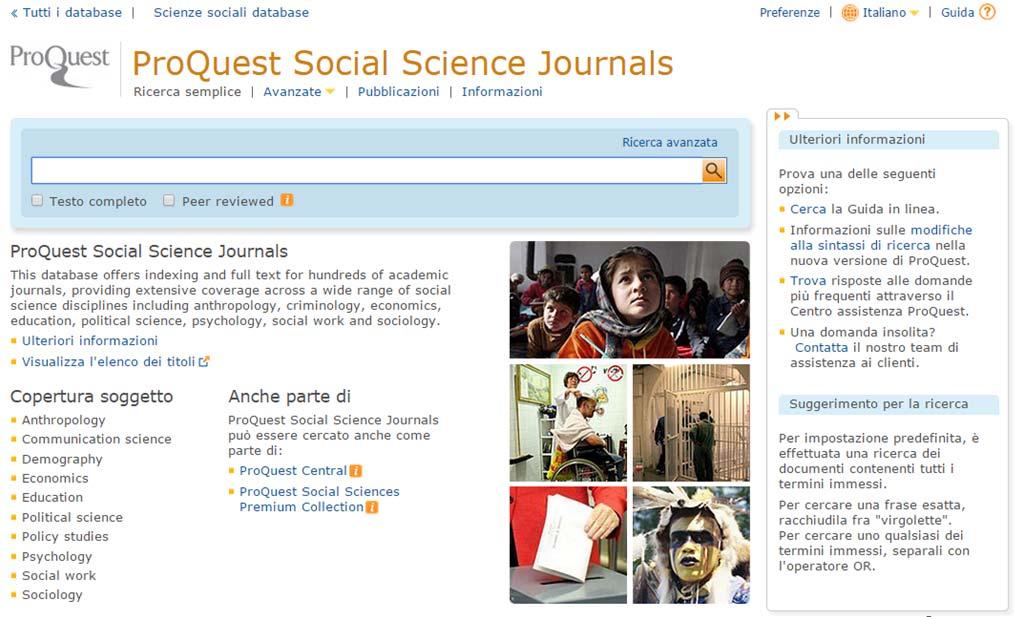 Proquest Social Science Journals Rita